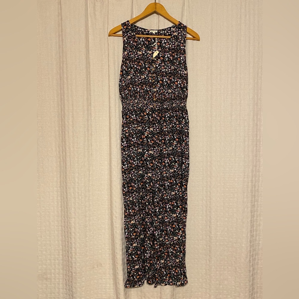 JODIFL Floral Wide Leg Jumpsuit Women’s Size Large